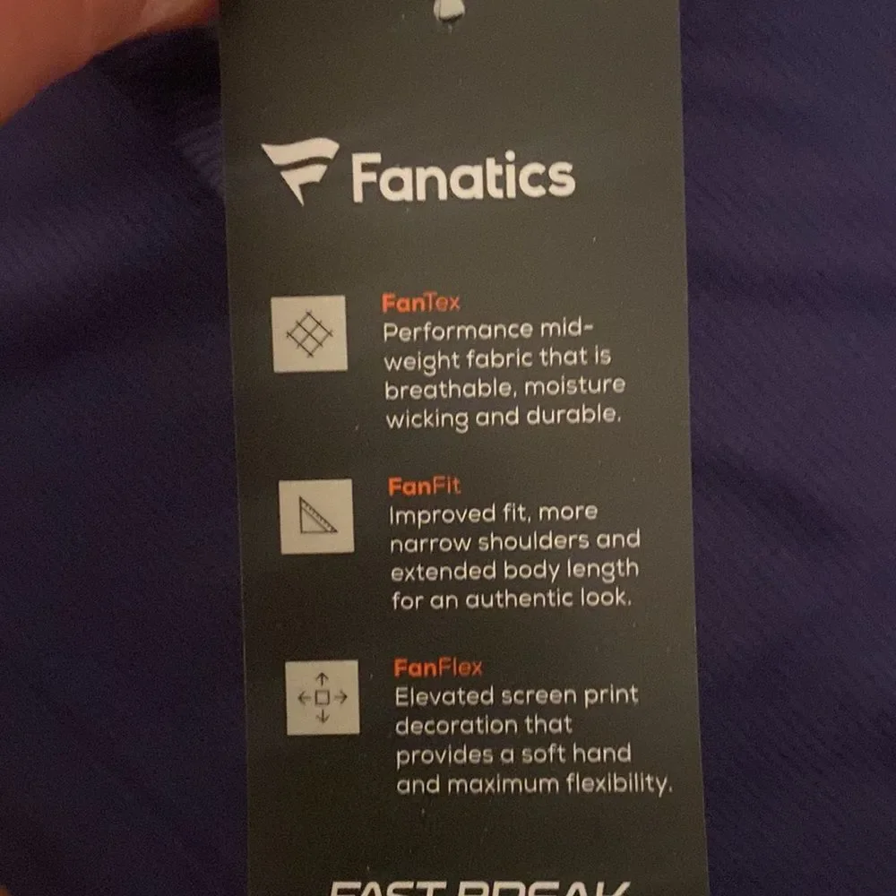 Fanatics Size Large Devin Booker Fastbreak #1 Jersey New w Tags - Picture 9 of 10